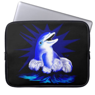 Dolfijn glimlachen laptop sleeve