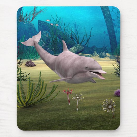 Dolfijn glimlachen muismat (Voorkant)