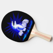 Dolfijn glimlachen tafeltennisbatje (Zijkant)
