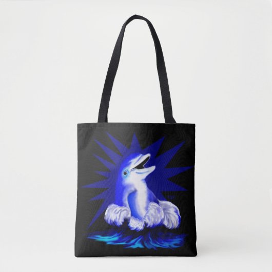 Dolfijn glimlachen tote bag (Voorkant)