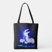 Dolfijn glimlachen tote bag (Achterkant)