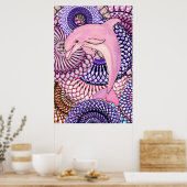 Dolfijn Harmonie Poster (Keuken)