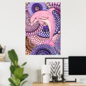Dolfijn Harmonie Poster (Thuiskantoor)