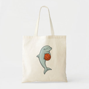 Dolfijn in Basketball Sports Tote Bag