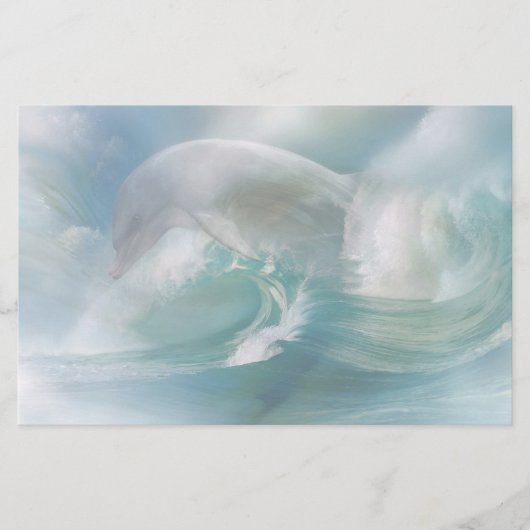 Dolfijn in de oceaan stationery briefpapier (Voorkant)