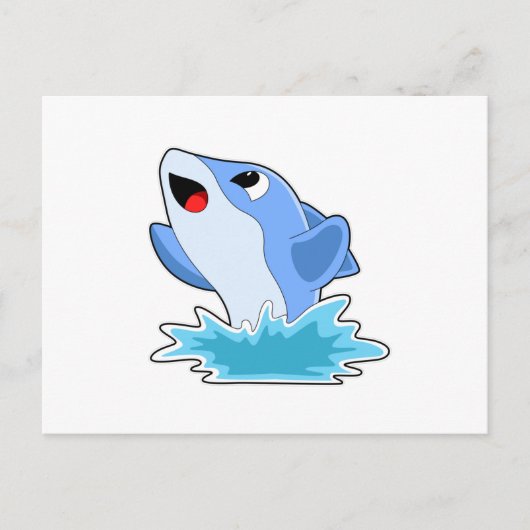 Dolfijn in Water Briefkaart (Voorkant)