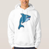 Dolfijn in zwemmen met zwembril hoodie (Voorkant)
