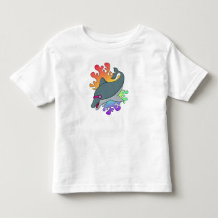 Dolfijn in zwemmen met zwembril kinder shirts