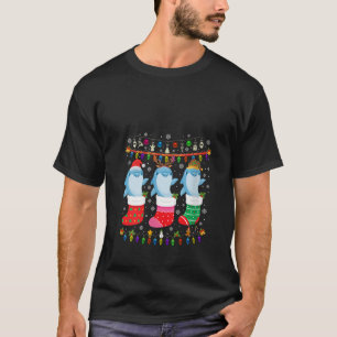 Dolfijn Kerst Sokken Lelijke Kerst Sweater Paj T-shirt