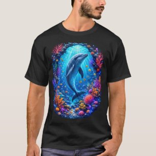 Dolfijn Koraalrif Oceaanleven Onderwater T-shirt