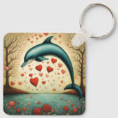 Dolfijn Liefde 3 Sleutelhanger (Achterkant)
