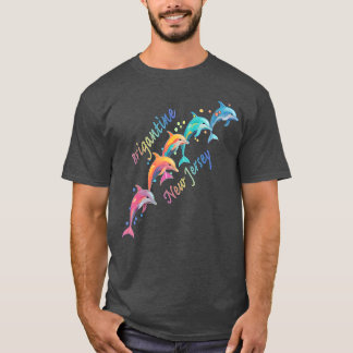 Dolfijn Liefhebber Brigantine NJ Familie Strand Va T-shirt