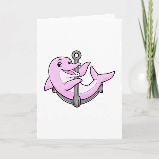 Dolfijn met Anchor Kaart (Voorkant)