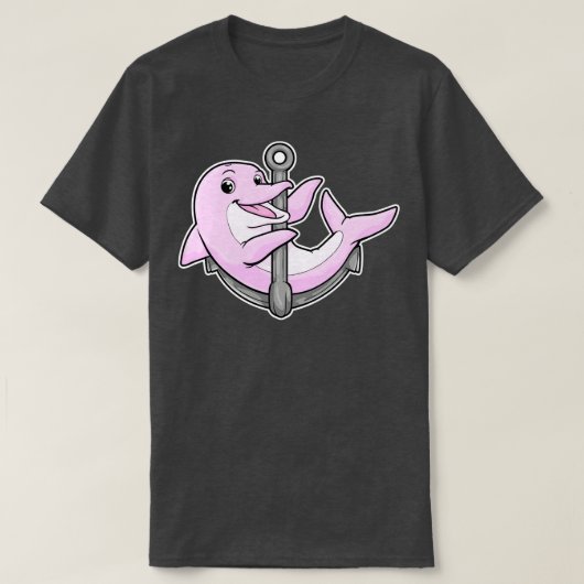 Dolfijn met Anchor T-shirt (Design voorkant)