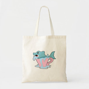 Dolfijn met beker water.PNG Tote Bag