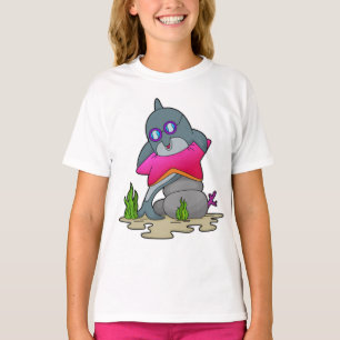 Dolfijn met bril t-shirt