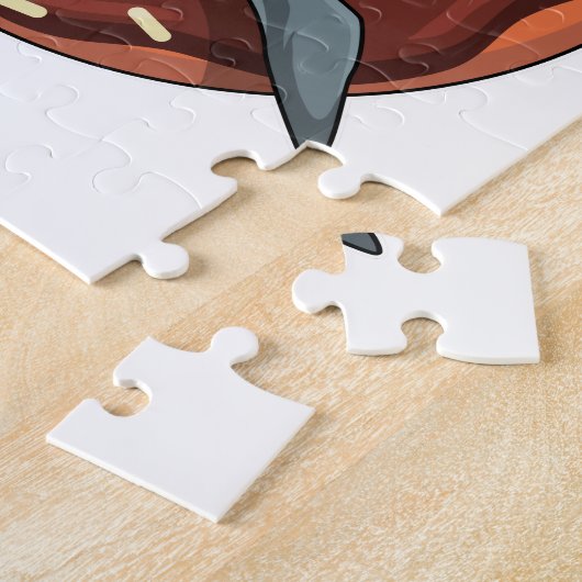 Dolfijn met Donut Legpuzzel (Zijkant)