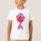 Dolfijn met hart t-shirt (Voorkant)