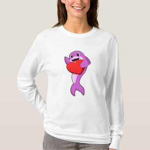 Dolfijn met hart t-shirt
