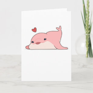 Dolfijn met liefde in het hart kaart