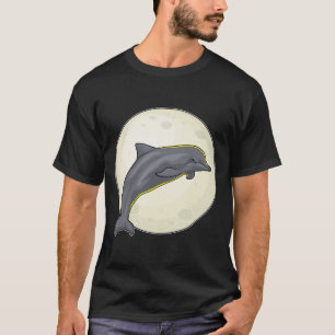 Dolfijn met maan t-shirt