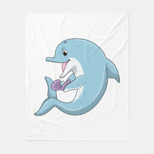 Dolfijn met Pearl Fleece Deken (Voorkant)