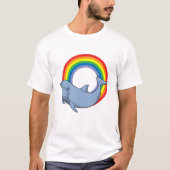 Dolfijn met regenboog t-shirt (Voorkant)