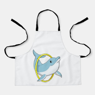 Dolfijn met ringing schort