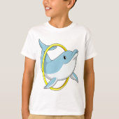Dolfijn met ringing t-shirt (Voorkant)