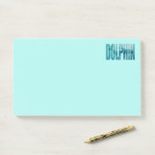 dolfijn post-it® notes (Op bureau)