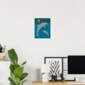 Dolfijn Poster, Dolphin Wall Decor, Dolphin Print (Thuiskantoor)
