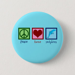 dolfijn ronde button 5,7 cm