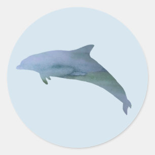 Dolfijn Schilderen Ocean Party Dank u Stickers