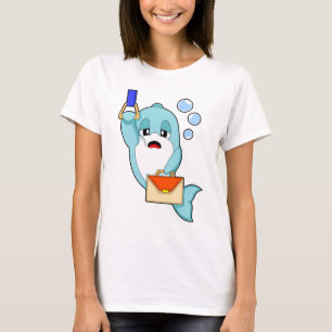 Dolfijn Secretaris Handtas Kantoor T-shirt