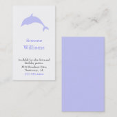 Dolfijn Silhouette Kinderen Spelen Datum Kaart Contactkaartje (Voorkant / Achterkant)