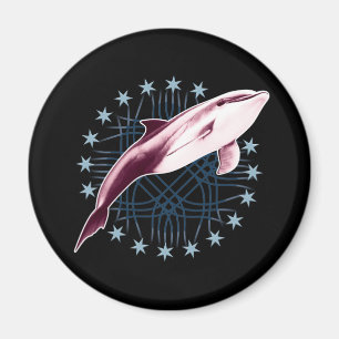 Dolfijn Slick Grafisch Ontwerp Magneet