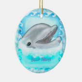 Dolfijn speelgoed ornament met eigen naam (Rechts)
