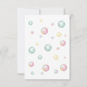 Dolfijn Splish Splash Girl Verjaardag Uitnodiging (Achterkant)