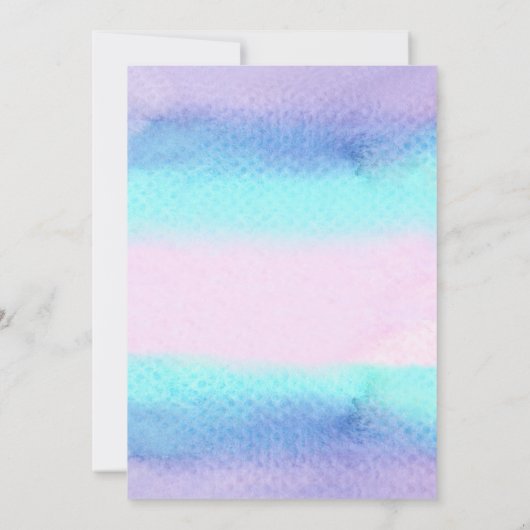 Dolfijn Uitnodiging, Dolfijn onder het Zee Uitnodi Kaart (Achterkant)