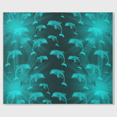 dolfijn, vis, natuur, aquatisch, design, mooi, cadeaupapier (Vlak)