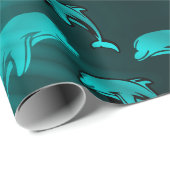 dolfijn, vis, natuur, aquatisch, design, mooi, cadeaupapier (Rol Hoek)