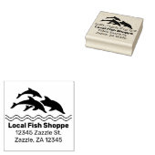 Dolfijn, visaquariumwinkel rubberstempel (Gestempeld)