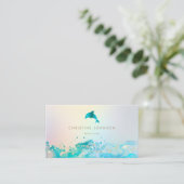 dolfijn visitekaartje (Staand voorkant)