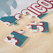 Dolfijn voor Turks- en Caicoseilanden - Retro Vint Legpuzzel (Zijkant)