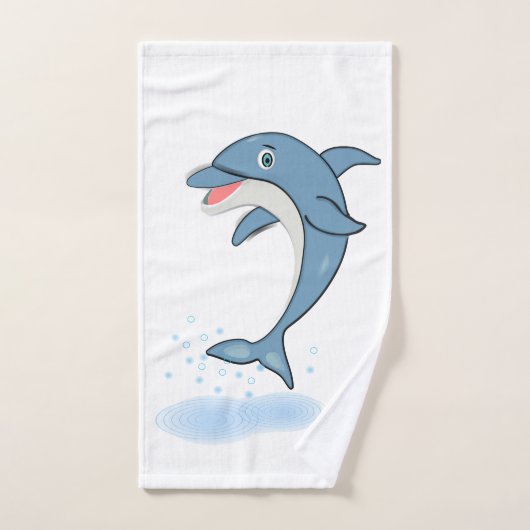 Dolfijnafdrukken Bad Handdoek (Handdoek)