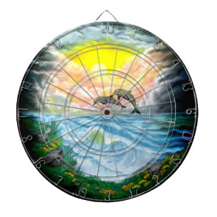 Dolfijnen afspelen in de zon dartbord