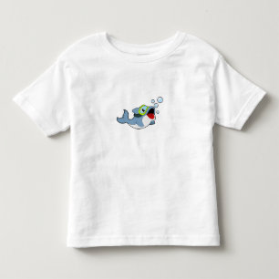 Dolfijnen bij duiken met waterbellen.PNG Kinder Shirts