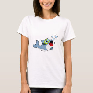 Dolfijnen bij duiken met waterbellen.PNG T-shirt