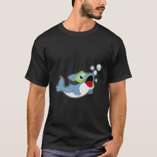 Dolfijnen bij duiken met waterbellen.PNG T-shirt