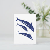Dolfijnen Briefkaart (Staand voorkant)
